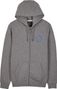 Fox Next Level zipped hoodie Grey