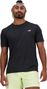 Kurzarm Trikot New Balance Athletics Schwarz Herren