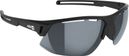 Azr Rocket RX Sunglasses Set in Black/Gray Mirrored + Clear Lens