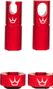 Peaty's x Chris King (MK2) Tubeless Valve Accessories Red