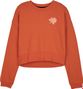 Fox Byrd Fleece Crew Sweatshirt Women Orange