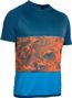ION Traze Short Sleeve Jersey AMP Half Zip Blue / Orange