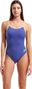 Arena Team Solid Purple/Black/Yellow Women's Lace-Back Swimsuit
