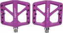 Paar Neatt Composite Flat Pedals 5 Spikes Purple