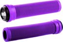 Paire de Grips Odi Longneck Flangeless 135mm Violet