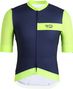 Maillot de cyclisme homme DRAFT bleu/jaune