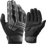 Paire de Gants de Cyclisme Pleins Doigts Epais 6 mm Antichoc Extérieurs noir