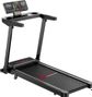 Tapis de course Fitness Q8 avec poignées pliable compact Noir