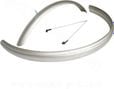 GARDE BOUE VELO SET 26  CITY BIKE A TRINGLE 53MM GRIS ARGENT (LA PAIRE)