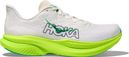 Hoka Mach 6 Running Shoes White/Green Men