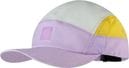 Cappellino Buff a 5 pannelli Go Domus Lilac Pink/Yellow