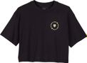 Dames Byrd Crop T-shirt met korte mouwen Zwart 