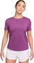 Maglia a maniche corte Nike One Classic viola da donna