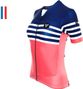 Maillot Manches Courtes Femme LeBram Tourmalet Saumon Coupe Ajustée