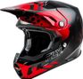 Integralhelm Fly Racing Fly Formula CC Tektonik Schwarz / Rot / Orange
