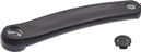 Manivelle gauche noire pour pédalier velo en aluminium 175 mm