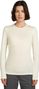 Camiseta de manga larga Icebreaker Merinos 200 Oasis Blanca para mujer