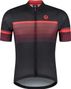 Maillot Manches Courtes Velo Rogelli Hero II - Homme - Rouge/Bourgogne/Noir