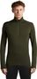 Baselayer Icebreaker Merinos 260 Oasis 1/2 zip Vert Homme