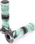 POIGNEES BMX 2TONE NOIR VERT MENTHE 130MM KHEBIKES