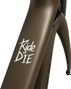 Autocollant vélo  Ride or Die  – Etanche – 5 6×8 cm – Blanc