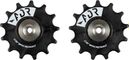 Paire de Galets Ceramicspeed Alpha pour Shimano RX827/RX822 et VTT 12V Noir