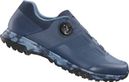 Paar Shimano ET700 Fahrradschuhe Blau