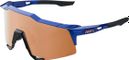 100% Speedcraft Gloss Cobalt Blue Goggles - Hiper Copper Mirror Verrres