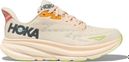 Chaussures Running Hoka Clifton 9 Beige/Multicolore Femme