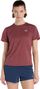 T-Shirt Running New Balance Athletics Rouge Femme