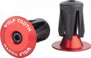 Wolf Tooth Alloy Bar End Plugs Red