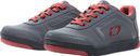 Pair of O&#39;Neal PINNED FLAT Pedal V.22 MTB Shoes Gray / Red