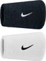 Nike Swoosh Classic Large Sweatband (x2) Black/White