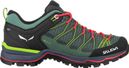 Damen-Wanderschuhe Salewa Mountain Trainer Lite Gore-Tex Grün/Koralle