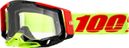 Masque 100% Racecraft 2 Wiz Rouge / Jaune - Verre Transparent 