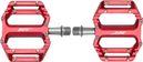 Pair of HT Components AR09SX Flat Pedals, Red