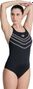 Arena Women's Losange V Swimsuit Swim PR Black/White
