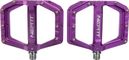 Paar Neatt Oxygen V2 Flat Pedals 8 Spikes Purple