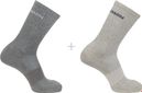Salomon Evasion Crew Grey socks (2 pairs)
