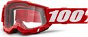 100% ACCURI Maske 2 | Rot | Klare Brille