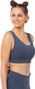 Brassière sport Fitness Femme Air Flow+ Bleu Denim