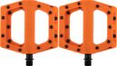 Paar DMR V11 Orange Flat Pedalen