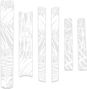 Slicy Raw Brush Rahmenschutz-Set, glänzend weiß