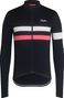 Maillot Manches Longues Rapha Brevet Bleu Foncé / Rose