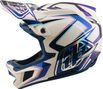 Troy Lee Designs D4 Composite Mips integraalhelm, wit/indigo
