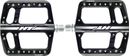 Paar platte pedalen HT Components Raven ANS12 Zwart