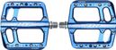 Paar platte pedalen HT Components Raven ANS12 koningsblauw