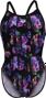 Arena Rose Texture Swimsuit Xcro Black 