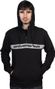 SWEAT STAYSTRONG CUT STRIPE 1/4 ZIP HOODY BLACK / GREY
