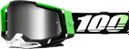 100% Racecraft 2 Green/Black Goggle | Silver Mirror Lenses